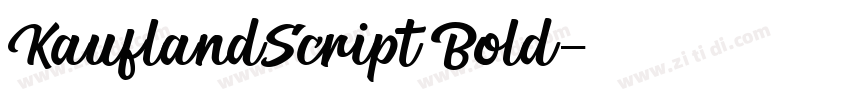 KauflandScript Bold字体转换